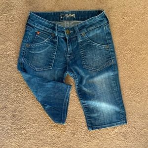 Hudson long jean shorts